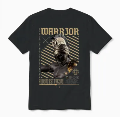 Warrior Modern Streetwear Unisex T-Shirt - Black