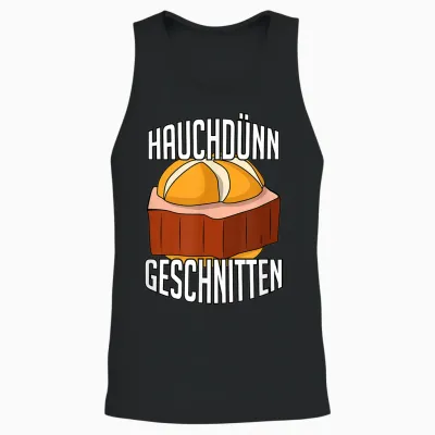 Leberkäse Brötchen Hauchdünn Geschnitten Unisex Tank Top - Black