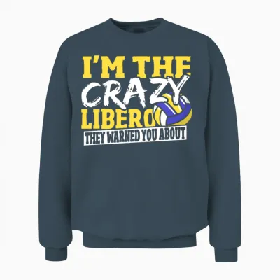 I'm the Crazy Libero They Warned You About Unisex Sweatshirt - Dark Heather