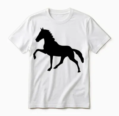 High Stepping Horse Unisex T-Shirt - White