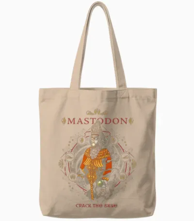 Mastodon – Cosmic Symbols Tote Bags - Natural