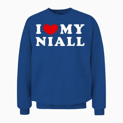 I Love My Niall, Ich Liebe Meinen Niall Unisex Sweatshirt - Royal