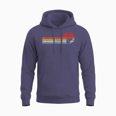 Saxophonist Jazz Musik Musiker Retro Saxophon Unisex Hoodie - Heather Sport Dark Navy
