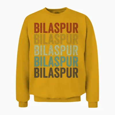 Bilaspur India Retro Vintage Unisex Sweatshirt - Gold