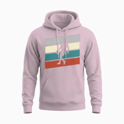 Basketball Retro Unisex Hoodie - Light Pink