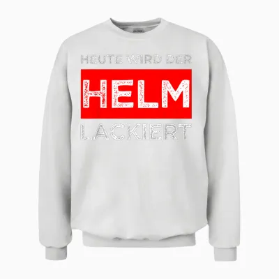 T-Shirt with German Text "tag Wird Der, Black Unisex Sweatshirt - White