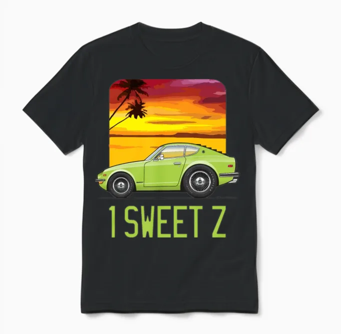 1 Sweet Lime Green Unisex T-Shirt in Black