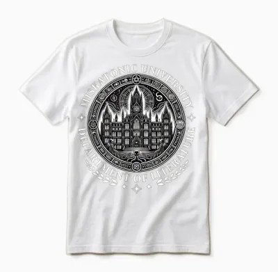 Miskatonic University Lovecraftscher Cthulhus Ruf Literature Unisex T-Shirt - White