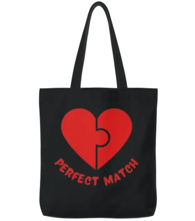 Perfect Match Tote Bags - Black