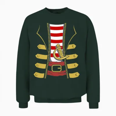 Pirate Captain Flag Skull Family Party Costume Fun Unisex Sweatshirt - Forest