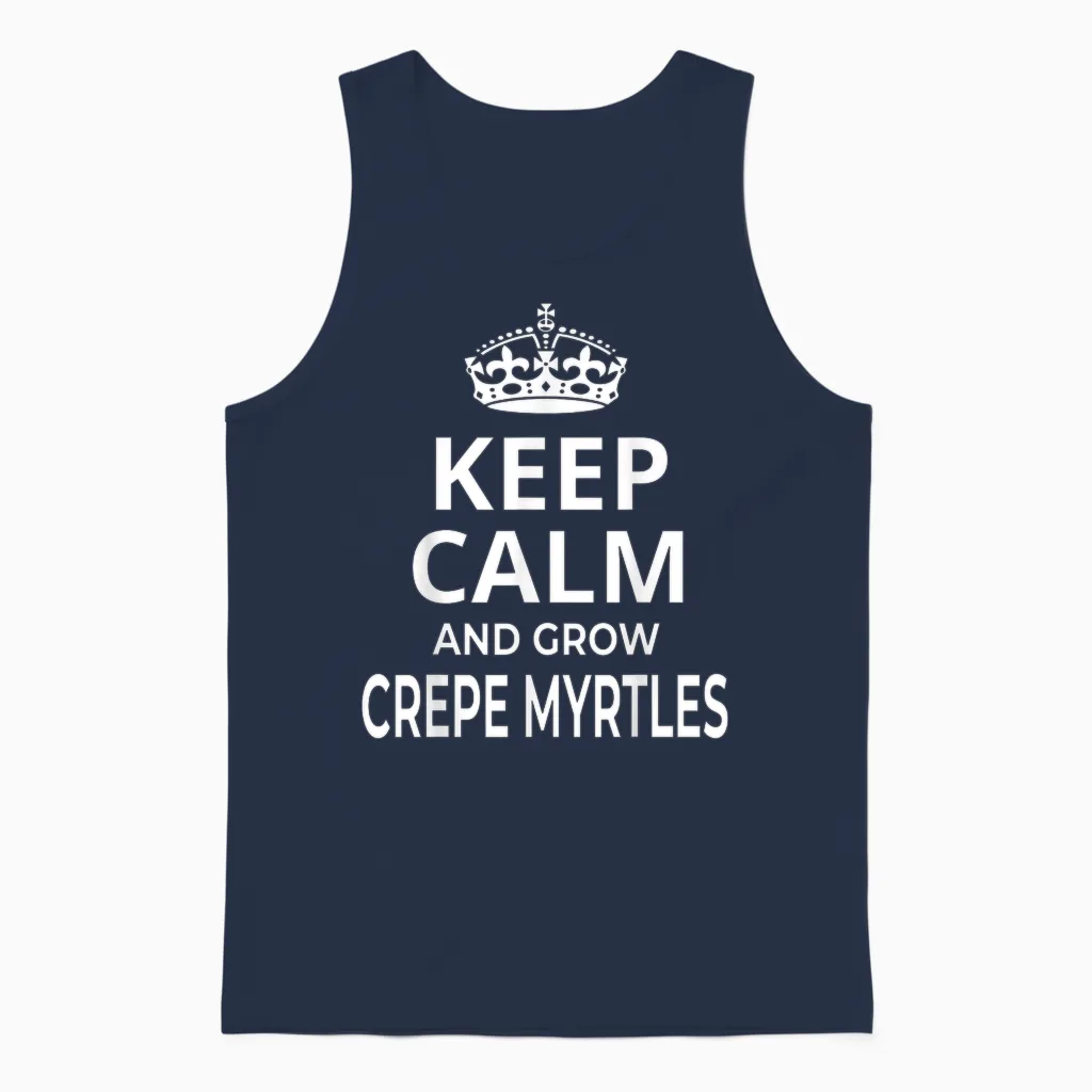 Myrte Crêpe/myrte Crêpe/inscription Humoristique Unisex Tank Top in Navy