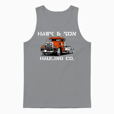 Hawk and Son Hauling Company Big Rig Pride 2 Side Unisex Tank Top - Sport Grey