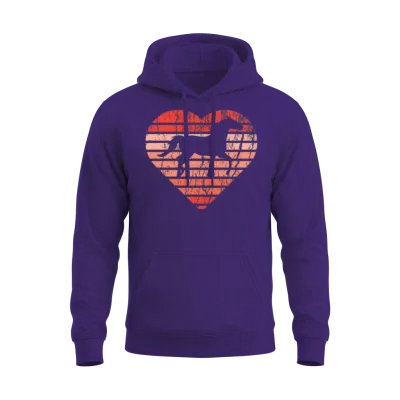 Horse Valentine Clothing Gift for Him Her Horse Unisex Hoodie - Purple