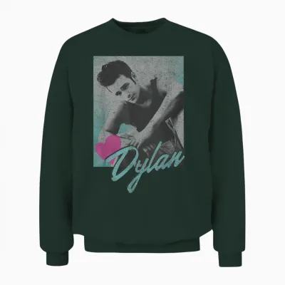 Beverly Hills 90210 Dylan Mckay Heart Portrait T-Shirt, White Unisex Sweatshirt - Forest