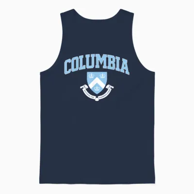 Columbia Classic Arch Over Crest Navy | Columbia T-Shirt, Blue, S Unisex Tank Top - Navy