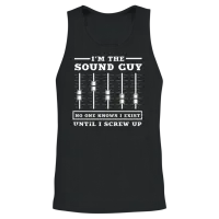 The Sound Guy Unisex Tank Top - Black – 2