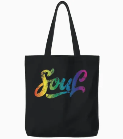 Soul Retro Tote Bags - Black