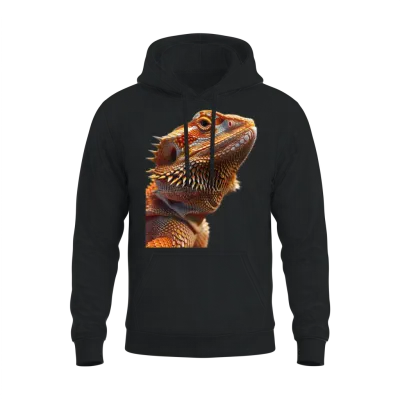 Bearded Dragon Unisex Hoodie - Black
