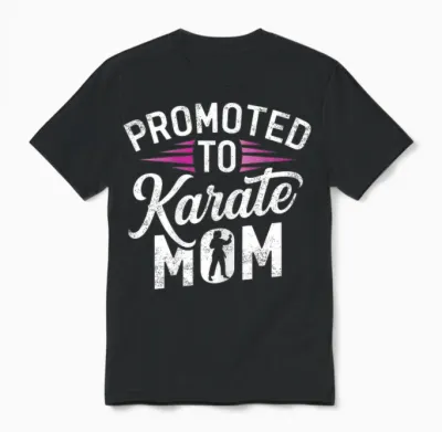 Promu Au Poste De Maman De Karaté - Fête Des Mères Pour Femme Enceinte Unisex T-Shirt - Black