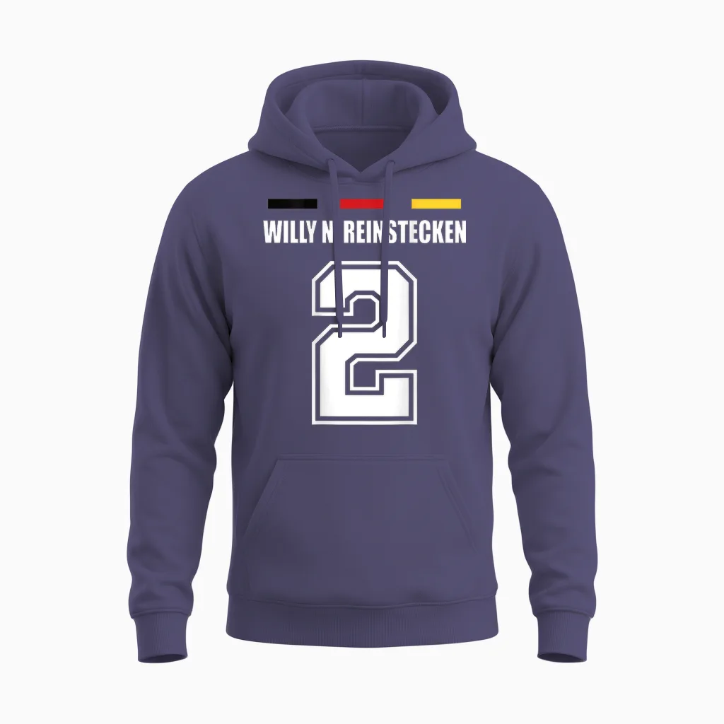 Lustige Namen Deutschland Trikot Für Mallorca Und Die Party Unisex Hoodie in Heather Sport Dark Navy