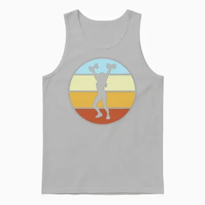 Fitness Retro Unisex Tank Top - Ash