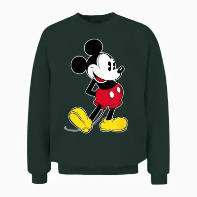 Disney Mickey Mouse Classic Pose Unisex Sweatshirt - Forest