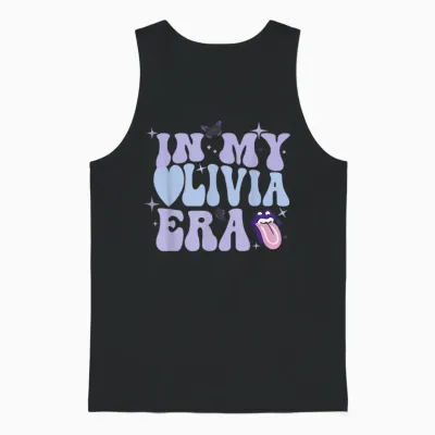 Retro in My Olivia Era for Men Women Unisex Tank Top - Black