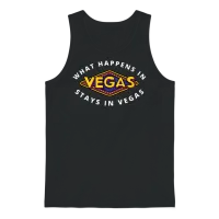 What Happens in Vegas Stays in Vegas Unisex Tank Top - Black – 1