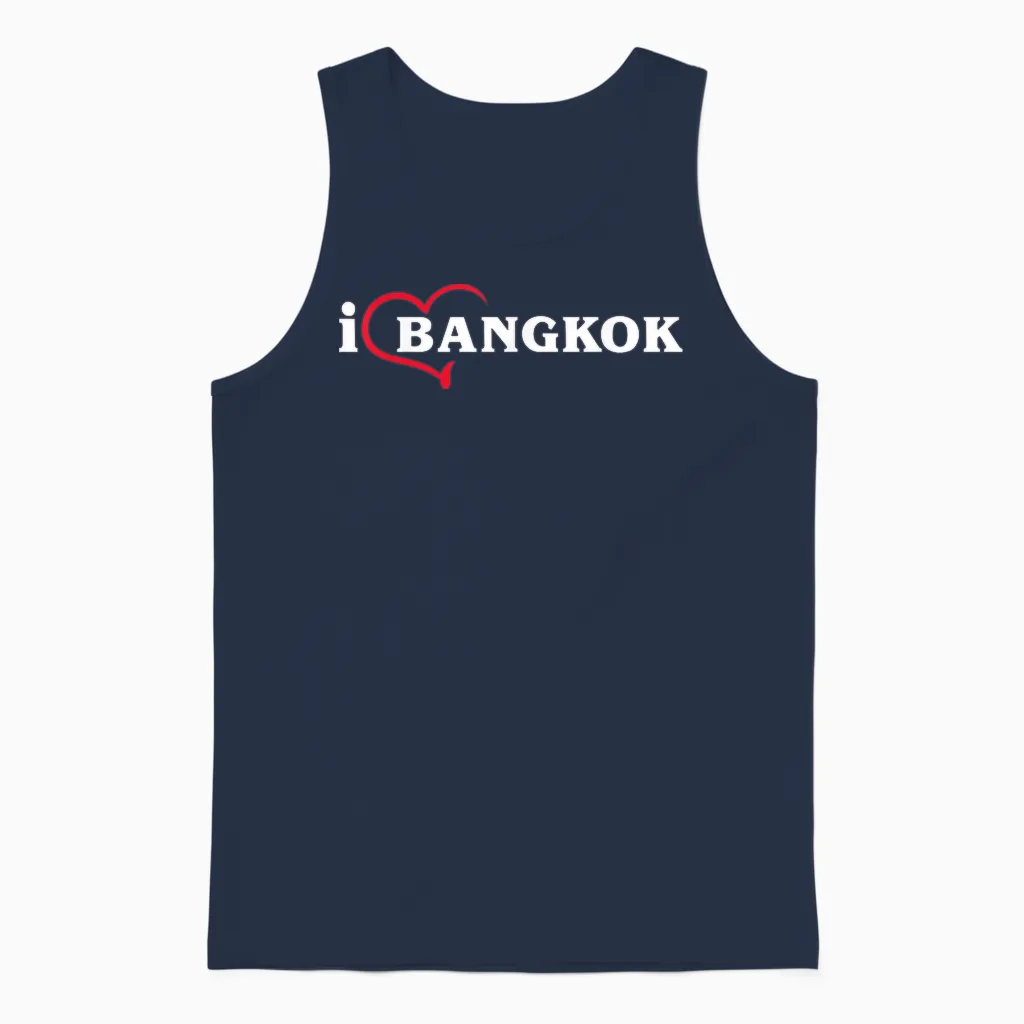 Bangkok Thaïlande Souvenir Couple Groupe Famille Assorti Unisex Tank Top in Navy