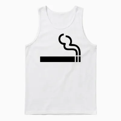 Cigarette - Smoking Unisex Tank Top - White