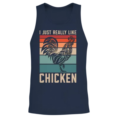 Cock I Just Really Retro Cocks Cock Lover Unisex Tank Top - Navy