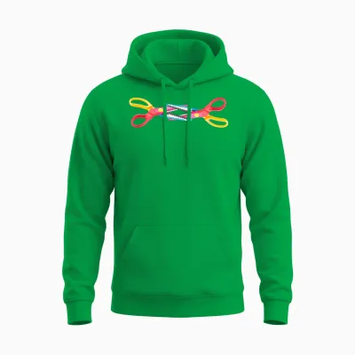Scissoring Scissor Lustig Lgbtq Pride Lesbisch Bunte Scheren Unisex Hoodie - Irish Green