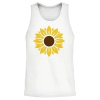 Sunflower Unisex Tank Top - White – 2