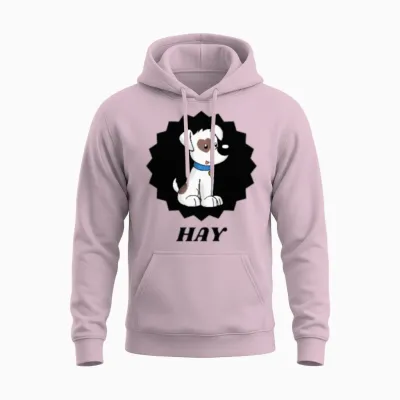 Hay Unisex Hoodie - Light Pink