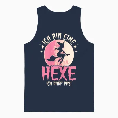 Ich Bin Eine Hexe Ich Darf Das Damen Hexen Unisex Tank Top - Navy
