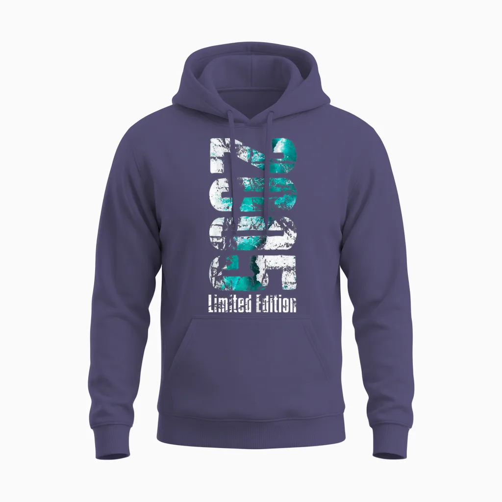 20 Years Man Born in 2005 Birthday 20 Years Limited Edition T-Shirt, Black, S Unisex Hoodie in Heather Sport Dark Navy