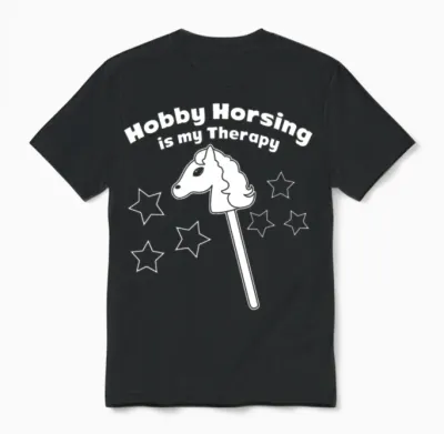 Hobby Horsing Joke Hobby Horse Unisex T-Shirt - Black