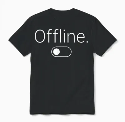 Offline Unisex T-Shirt - Black