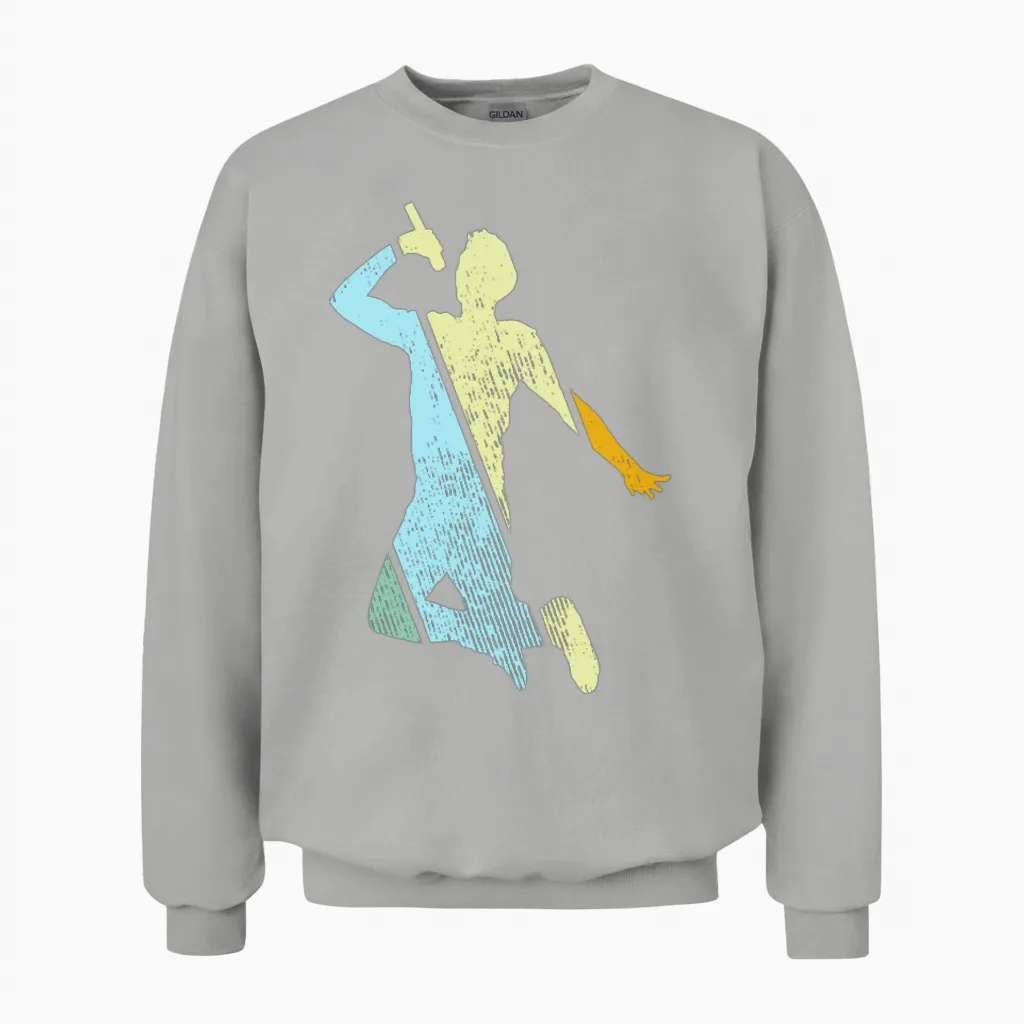 Singer Retro Unisex Sweatshirt in Ash