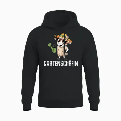 Women's Garden Sheep - Cute Sheep Gardener T-Shirt, Black, S Unisex Hoodie - Black