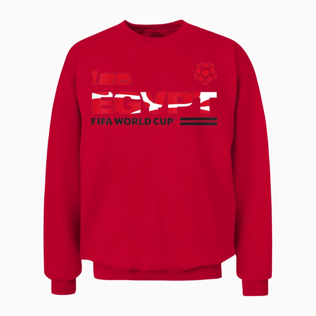 Fifa World Cup26 Qualifier Egypt Unisex Sweatshirt in Red