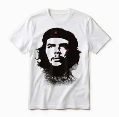 Che Guevara Shirt Red Hasta La Victoria Siempre Revolution Unisex T-Shirt - White