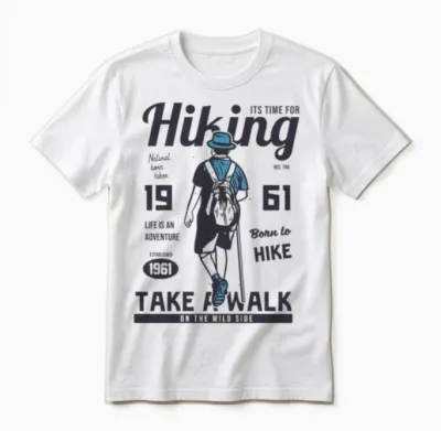 Hiking Unisex T-Shirt - White