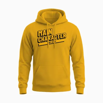Main Character Energy Unisex Hoodie - Gold