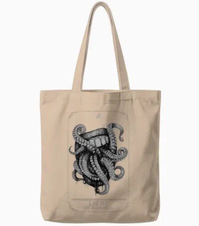 Hunt: Showdown 1896 8th Anniversary Eight of Horrors Tote Bags - Natural