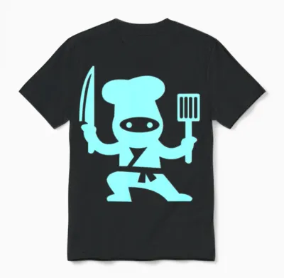 Chef Ninja Unisex T-Shirt - Black