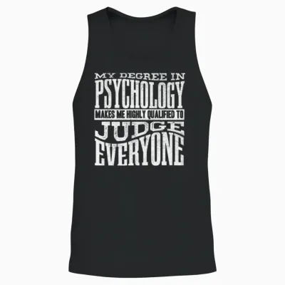 Psychologist, Psychiatrist, Psychoanalyst Unisex Tank Top - Black