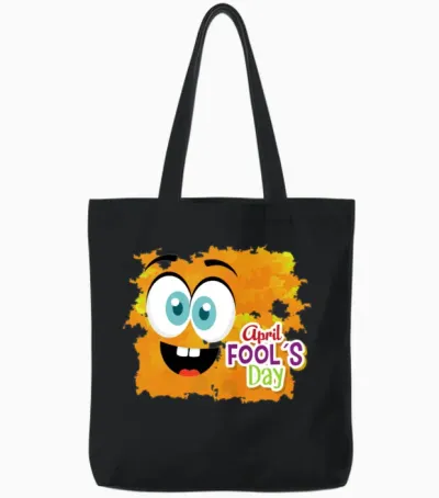 Funny Design Tote Bags - Black