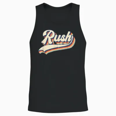 Rush Surname Vintage Retro Gift Men Women Boy Girl Unisex Tank Top - Black