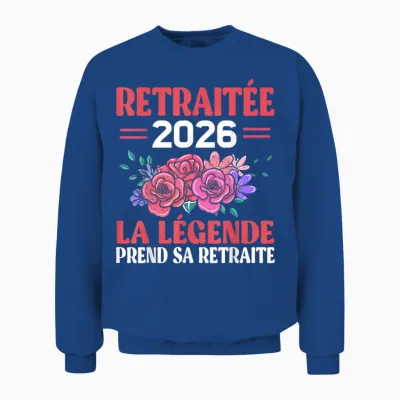 Retired 2026 the Legend Retires Woman Unisex Sweatshirt - Royal